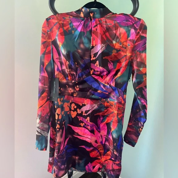 Marciano vibrant long sleeve mini dress size 10